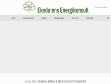 Tablet Screenshot of ekedalens-energikonsult.se
